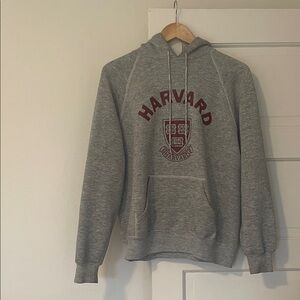 Vintage Harvard Hooded Sweatshirt